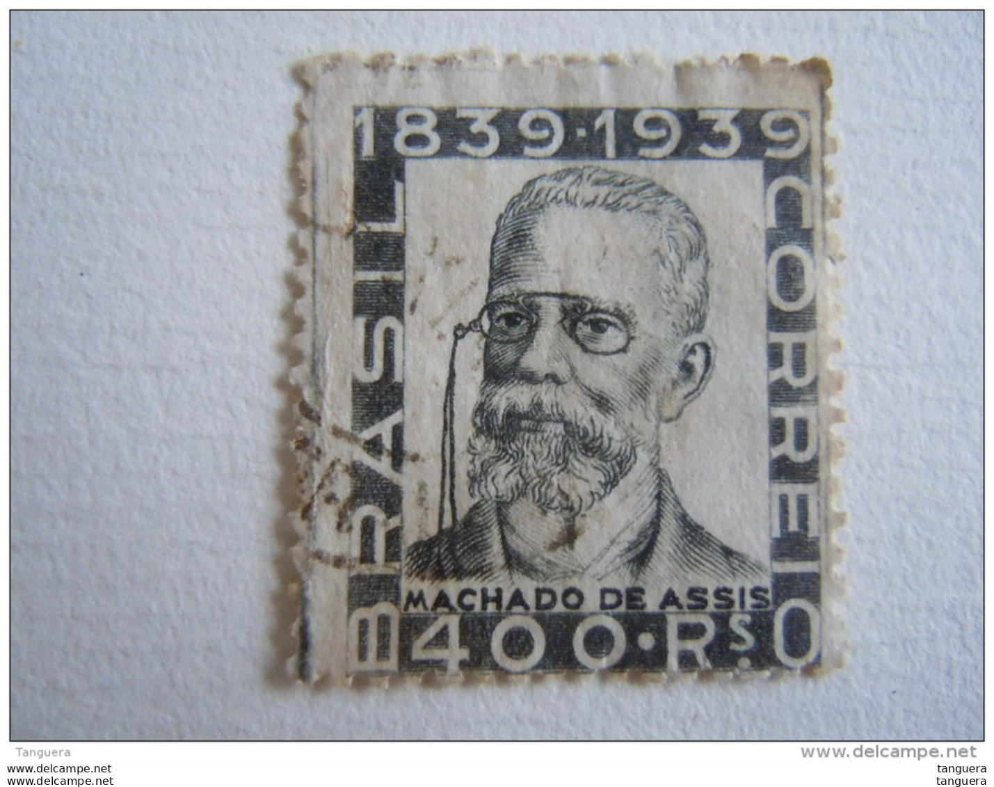 Brazilie Bresil Brasilien Brasil 1940 Poète Machado De Assis Yv 364 O - Usati