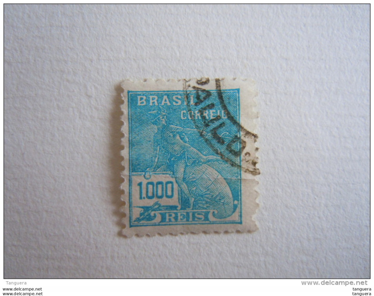 Brazilie Bresil Brasilien Brasil 1928-41 Série Courante Commerce Mercure Filigrane M Yv 208c (B) O - Gebraucht