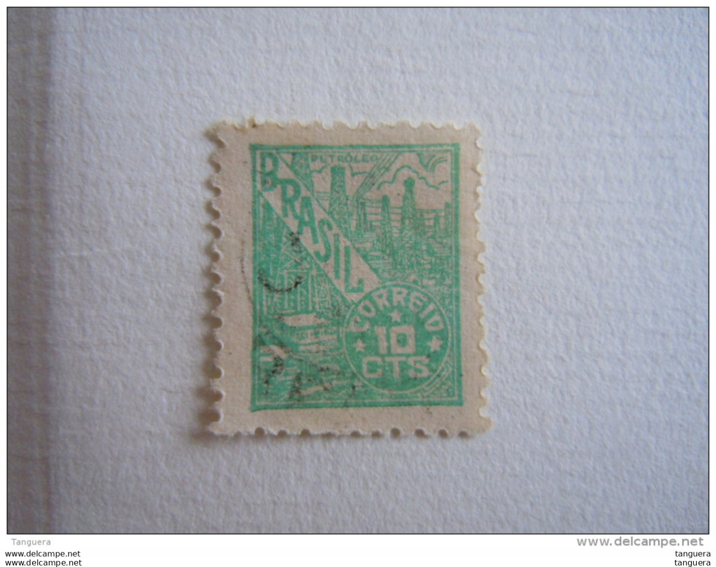 Brazilie Bresil Brasilien Brasil 1947-55 Serie Courante Puits De Pétrole Yv 464 O - Usati