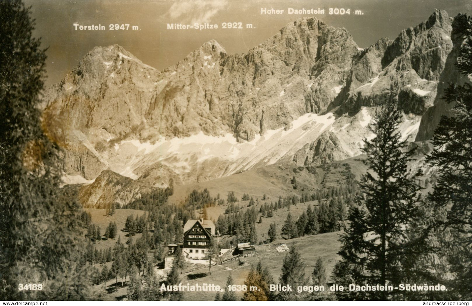 Austriahütte - Blick Gegen Dachsteinsüdwände - Ramsau Am Dachstein