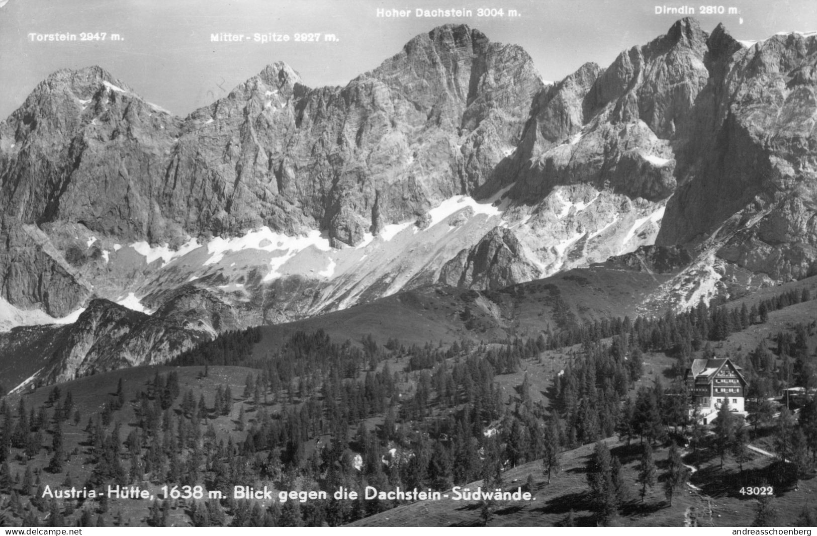 Austriahütte - Blick Gegen Dachsteinsüdwände - Ramsau Am Dachstein