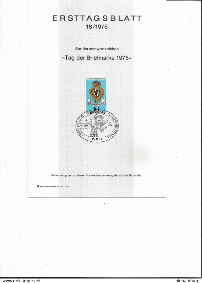 2012n: BRD- ETB 1975, Tag Der Briefmarke, Preußisches Posthausschild - Enveloppes