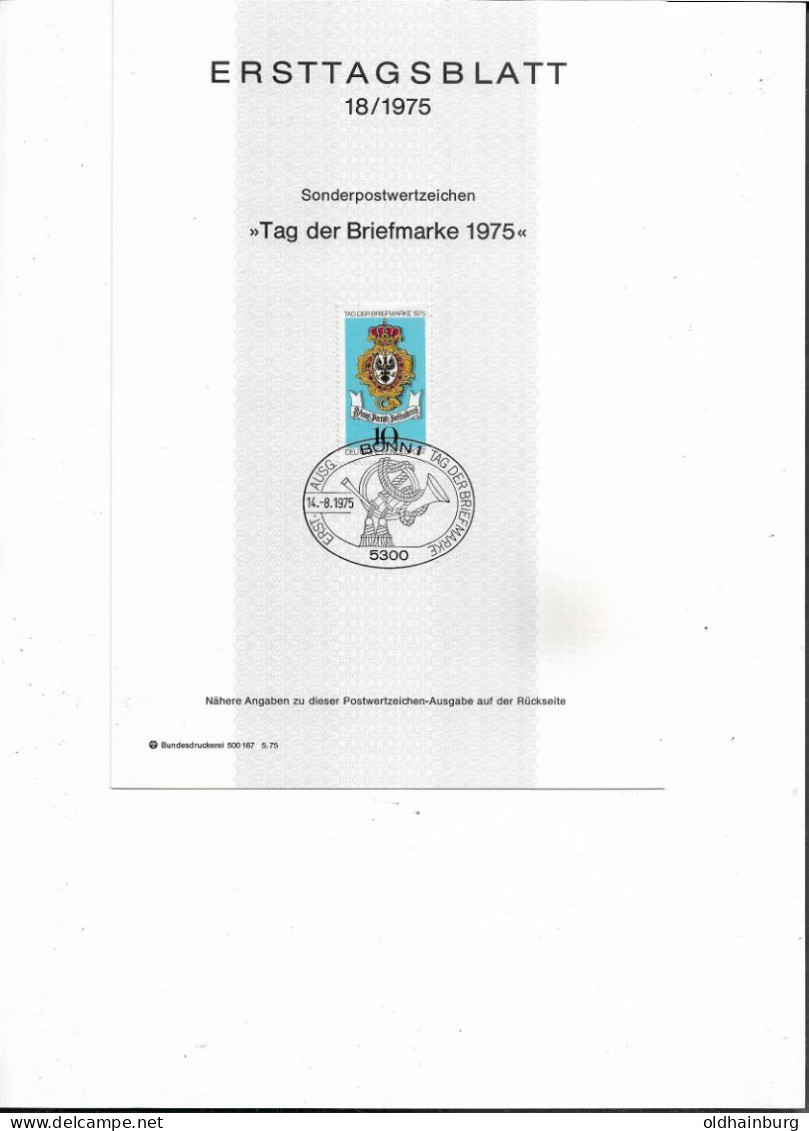 2012n: BRD- ETB 1975, Tag Der Briefmarke, Preußisches Posthausschild - Omslagen