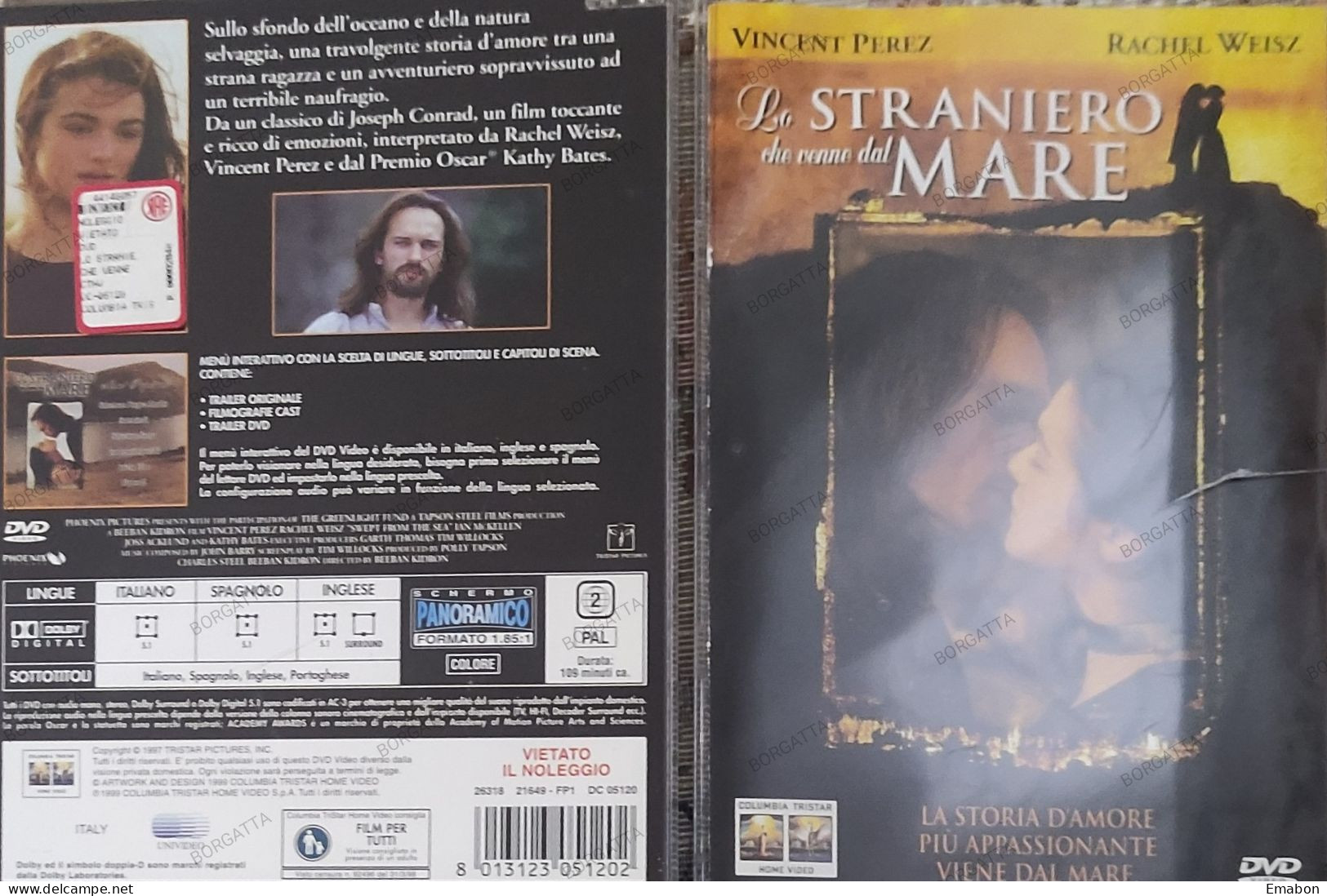 BORGATTA - DRAMMA - Dvd  " LO STRANIERO CHE VENNE DAL MARE " RACHEL WEISZ - PAL 2 - COLUMBIA  USATO In Buono Stato - Drama