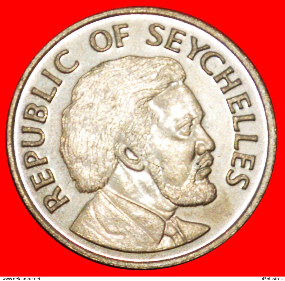 * GREAT BRITAIN (1976-1977): SEYCHELLES  50 CENTS 1976 UNC MINT LUSTRE! MANCHAM (1939-2017) · LOW START ·  NO RESERVE! - Seychelles