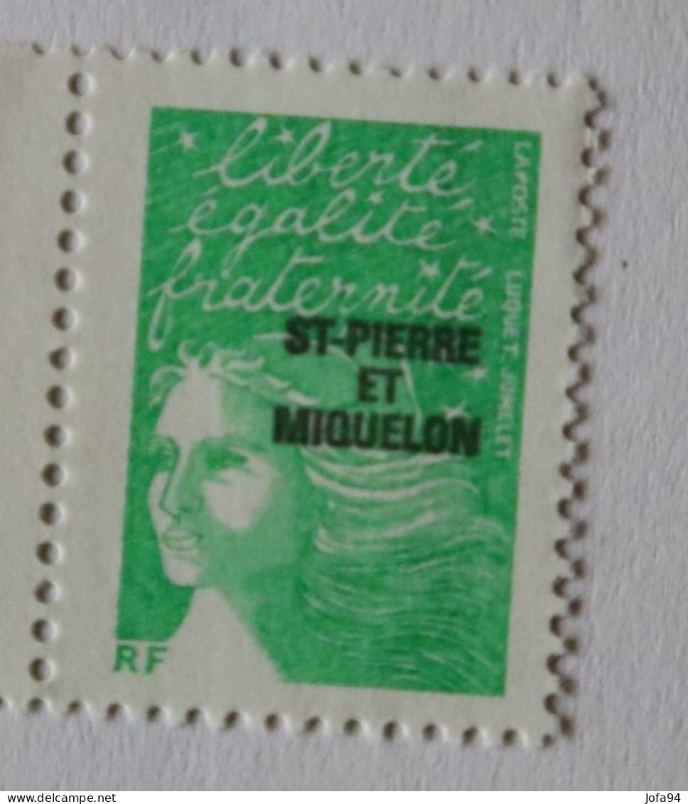 SPM 2003  Marianne Du 14 Juillet ( Luquet ) Vert Ss Val  YT 793   Neuf - Unused Stamps