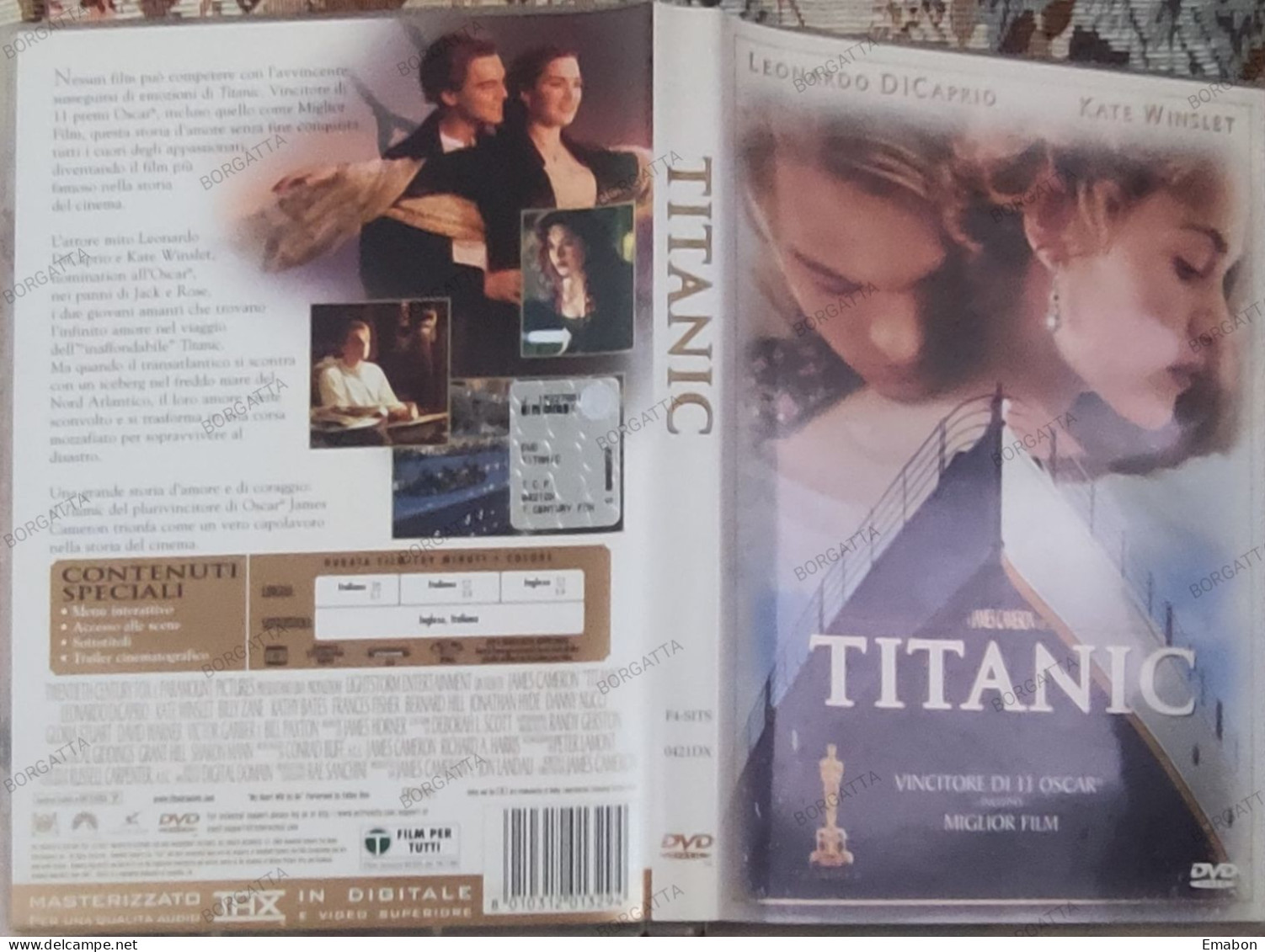 BORGATTA - DRAMMA - Dvd  " TITANIC " LEONARDO DI CAPRIO, KATE WINSLET - PAL 2 - 20THFOX 1999 - USATO In Buono Stato - Drama