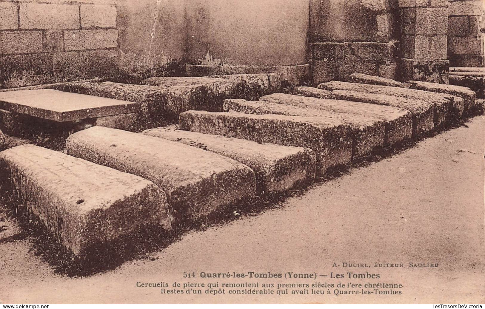 FRANCE - Quarré Les Tombes (Yonne) - Les Tombes - Vue De Plusieurs Tombes - Carte Postale Ancienne - Quarre Les Tombes
