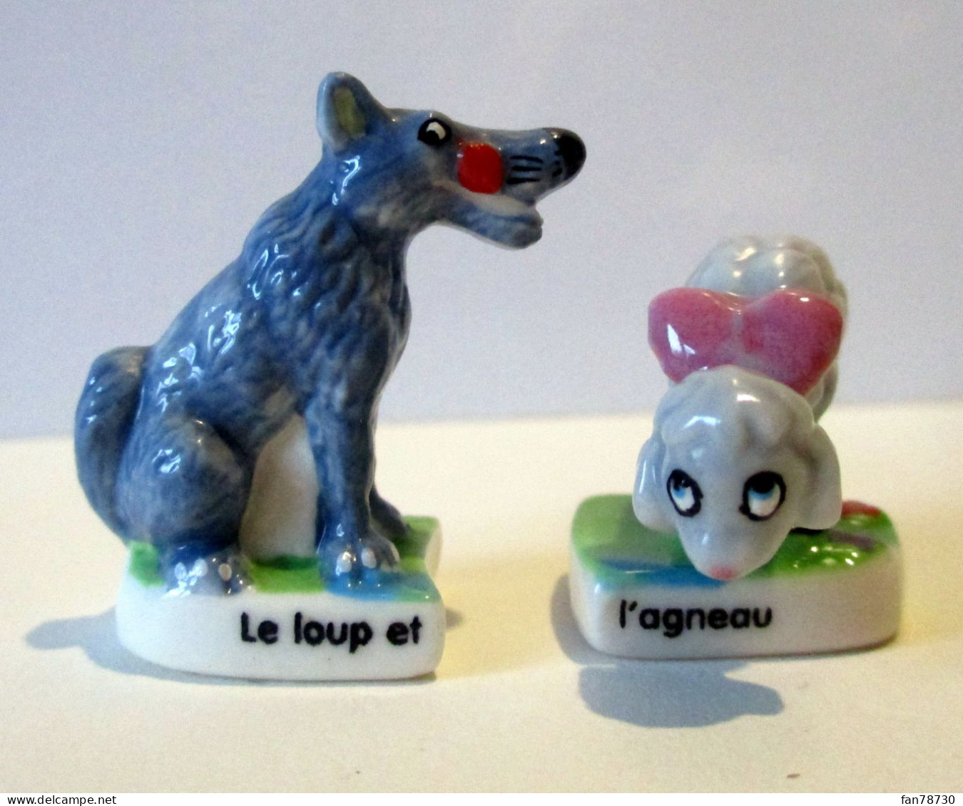 Fèves  Brillantes - Le Loup Et L'agneau -  Fable De La Fontaine - Frais Du Site Déduits - Animali