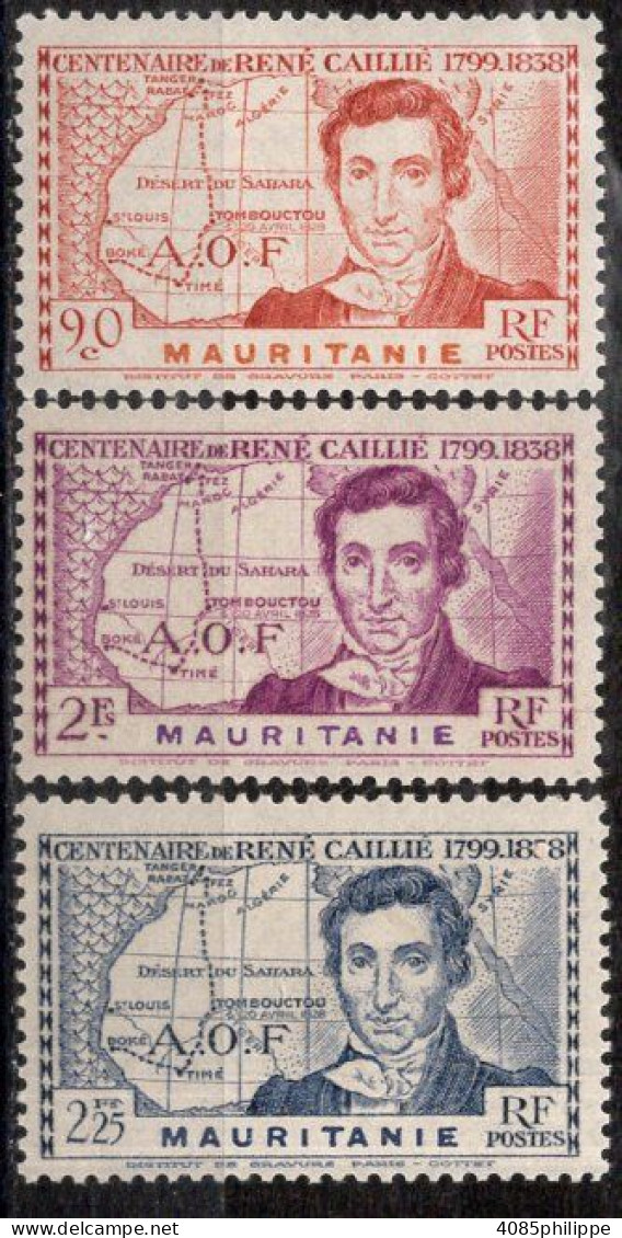 Mauritanie Timbres-poste N°95* à 97* Neufs Charnières TB Cote : 5€25 - Ongebruikt