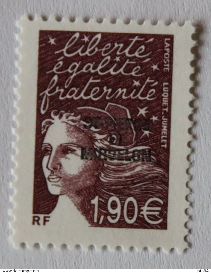 SPM 2003  Marianne ( Luquet )Série Complète     0,58+0,70+0,75+0,90+1,11+1,90     YT 800/805     Neufs - Unused Stamps