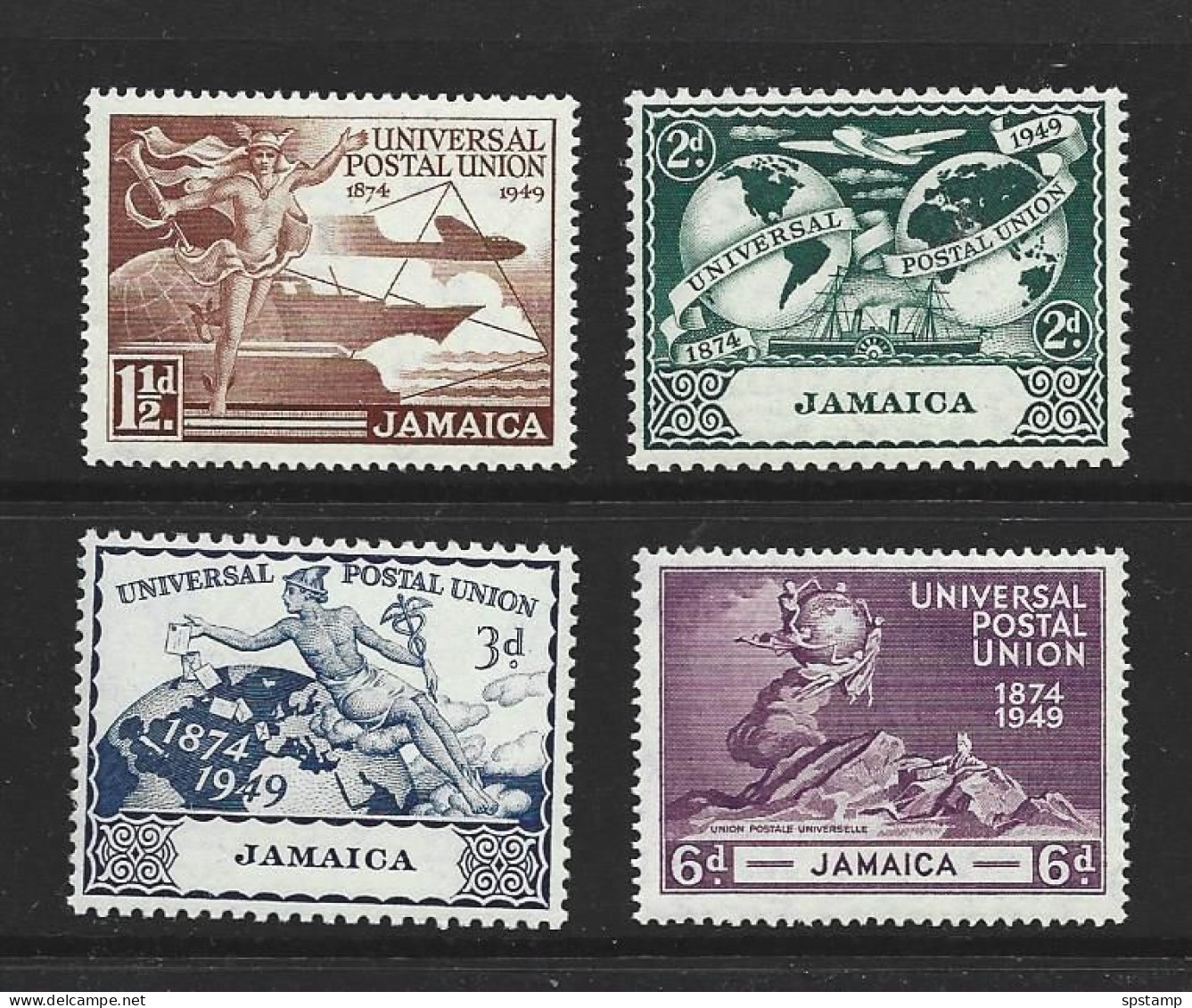 Jamaica 1949 UPU Set Of 4 MNH - Jamaica (...-1961)