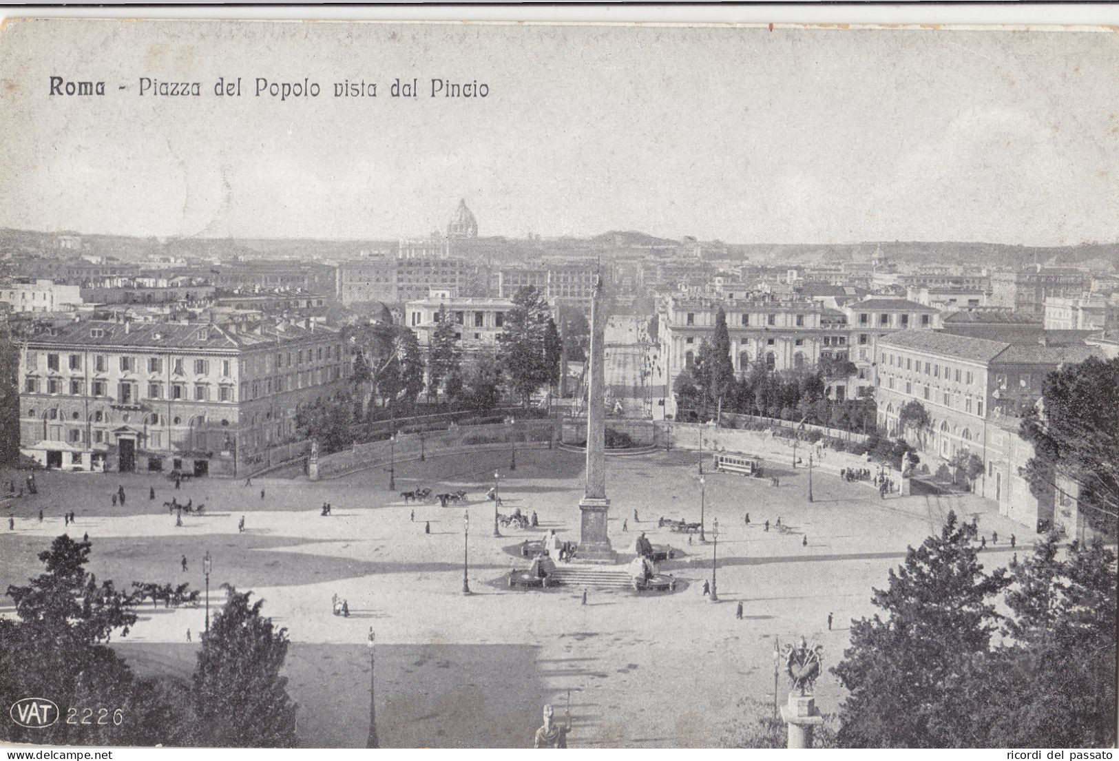 Cartolina Roma - Piazza Del Popolo Vista Dal Pincio - Places & Squares