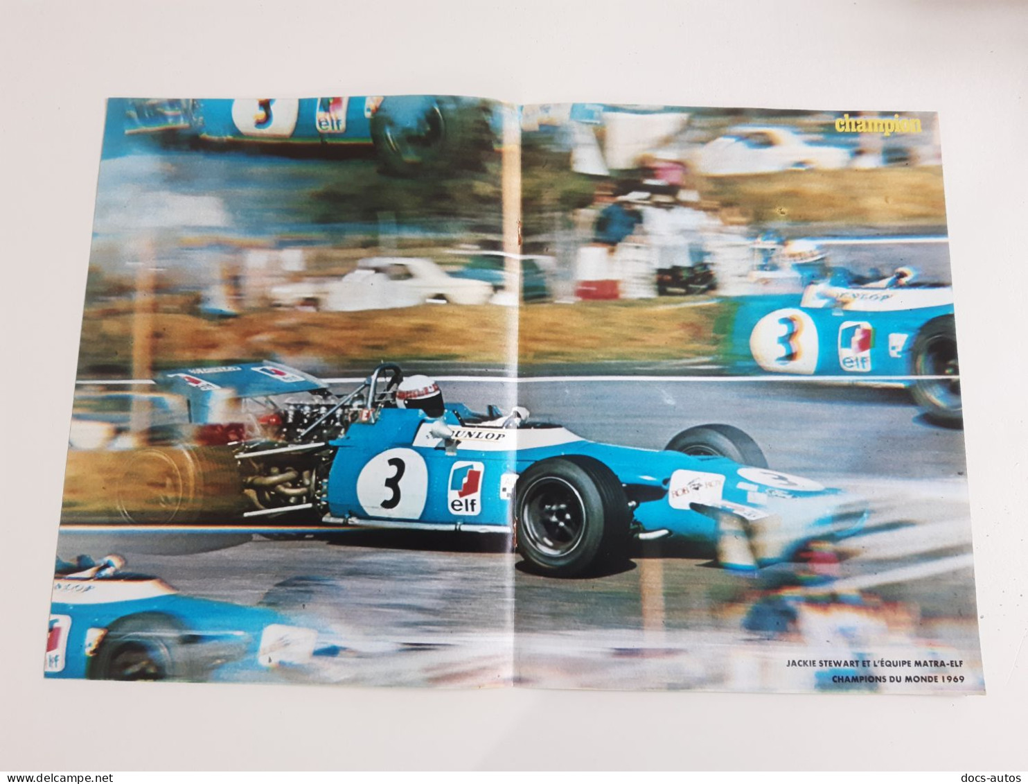 Jackie Stewart Sur Matra Elf - Coupure De Presse Automobile De 1969 - Autres & Non Classés