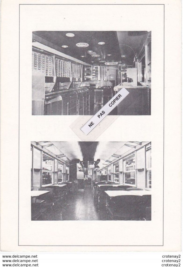 Train Wagons Fiche Technique 2 Volets Wagon Voiture Restaurant SNCF Gril Express Voir Scans (3) Fiche De Octobre 1970 - Ferrocarril