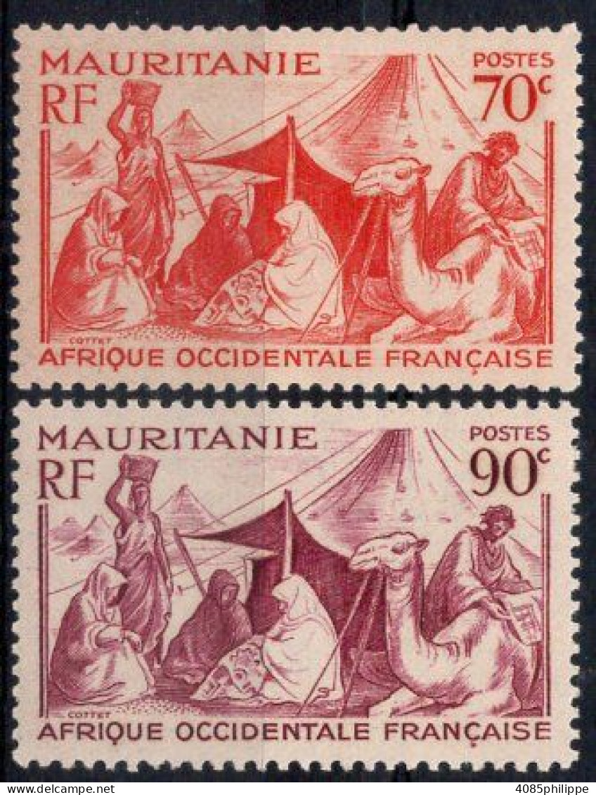 Mauritanie Timbres-poste N°108* & 109* Neufs Charnières TB Cote : 2€25 - Nuovi