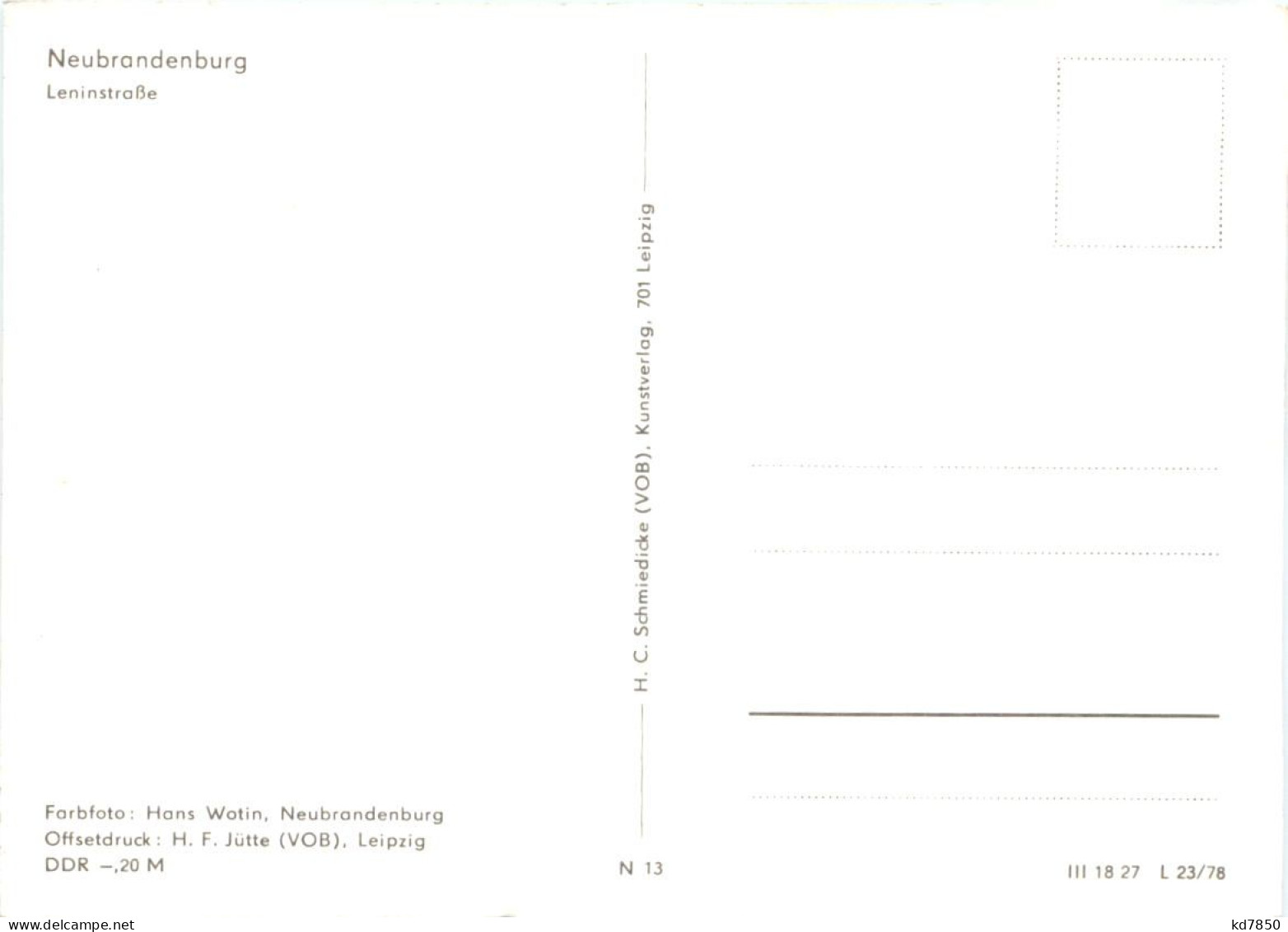 Neubrandenburg, Leninstrasse - Neubrandenburg