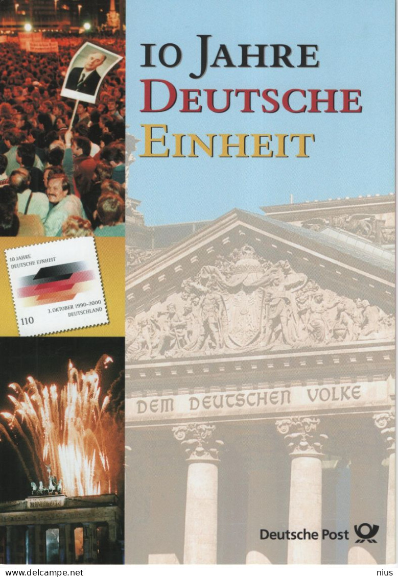 Germany Deutschland 2000 10 Jahre Deutsche Einheit, German Unity, Berlin - 1991-2000