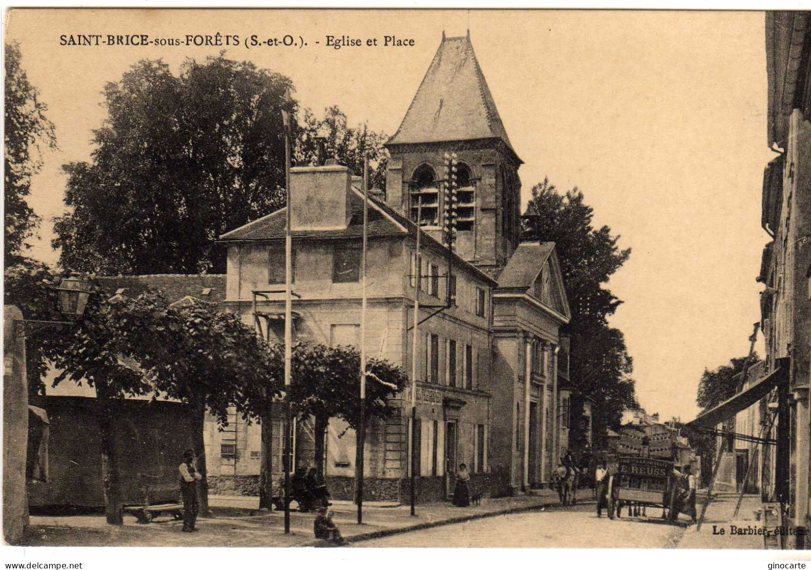 St Saint Brice Sous Forets Eglise Et Place - Saint-Brice-sous-Forêt