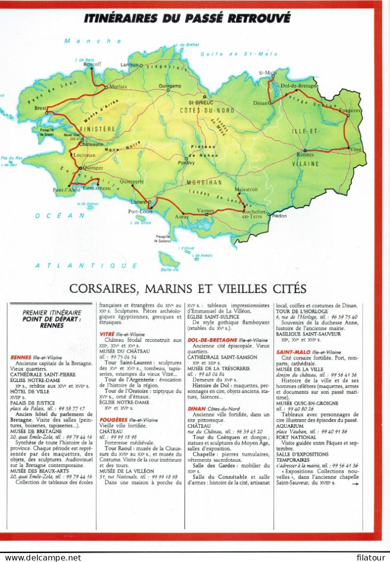 BRETAGNE - 8 fascicules LAROUSSE (23,5 x 29,7) 1986:87- 160 pages - nombreuses photos