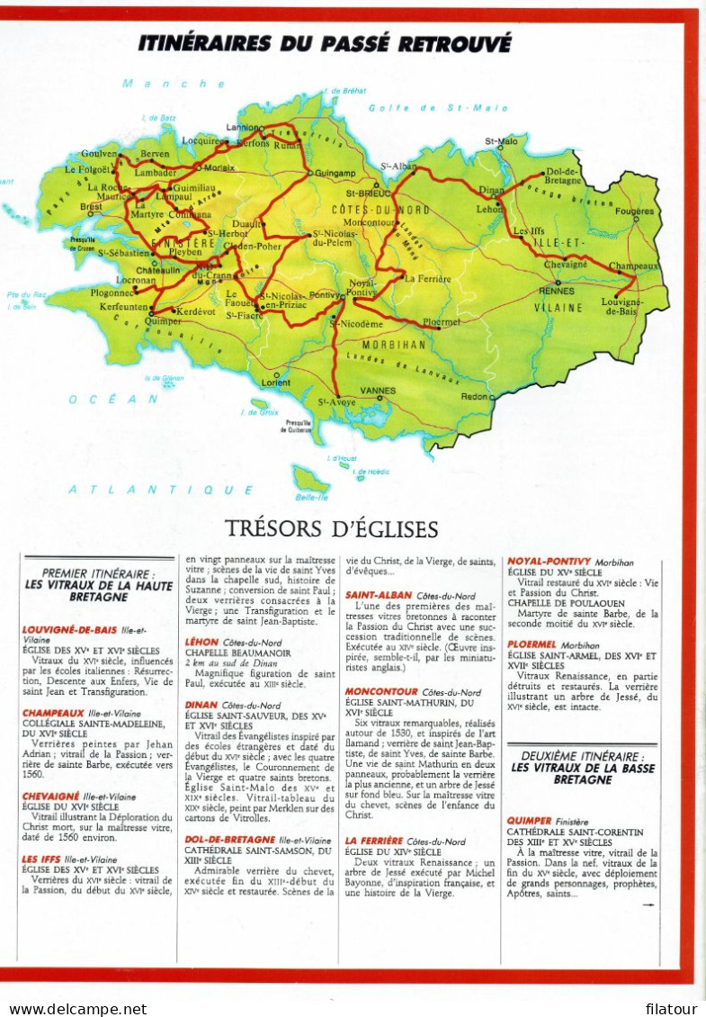 BRETAGNE - 8 fascicules LAROUSSE (23,5 x 29,7) 1986:87- 160 pages - nombreuses photos