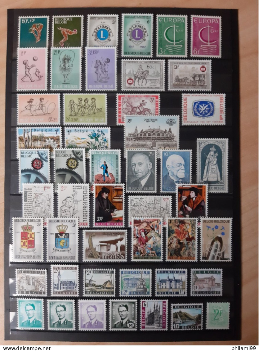 BELGIUM 1964-1968 MNH** 3 SCANS - Collections
