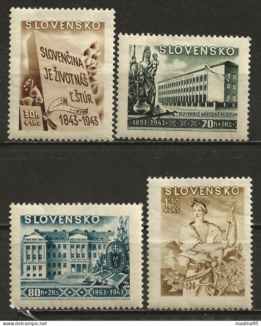 SLOVAQUIE: *, N° YT 94 à 97, Ch., TB - Unused Stamps