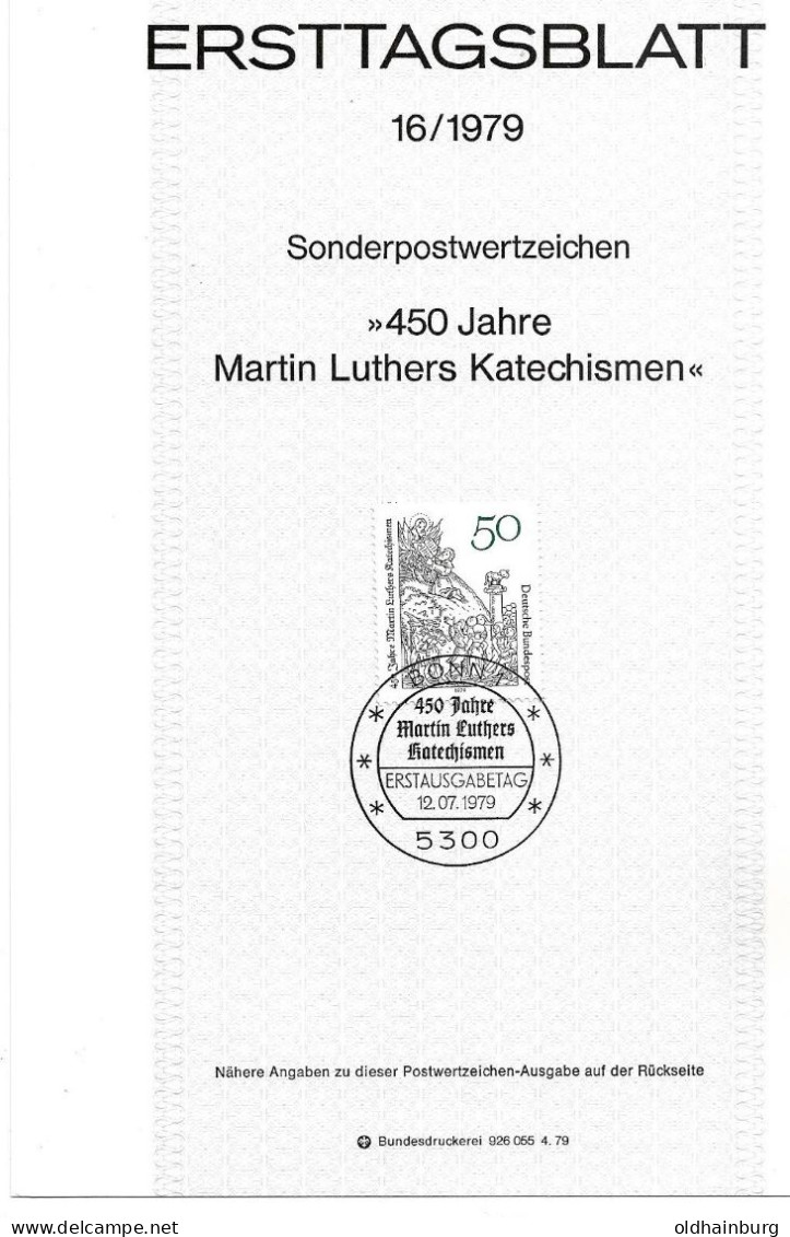 2037c: BRD- ETB 1979, Martin Luthers Katechismen - Teologi