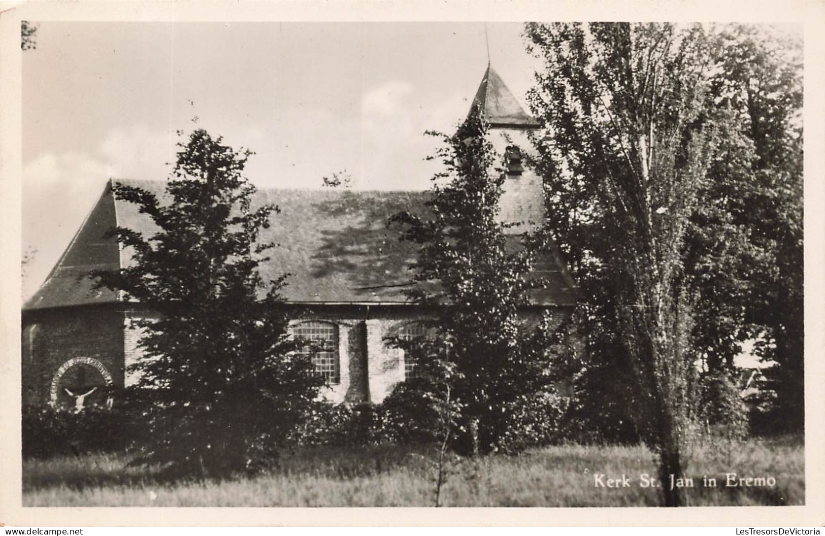 BELGIQUE - Sint Laureins - Kerk St Jan In Eremo - Campagne - Champs - Carte Postale Ancienne - Sint-Laureins