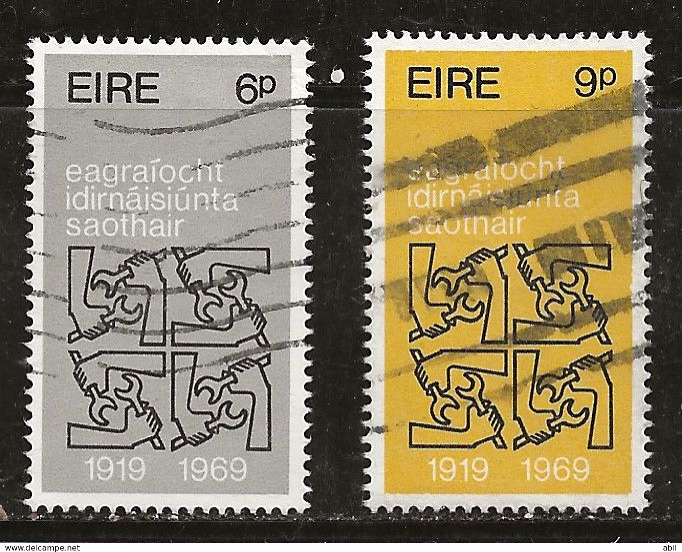 Irlande 1969 N° Y&T : 234 Et 235 Obl. - Gebruikt