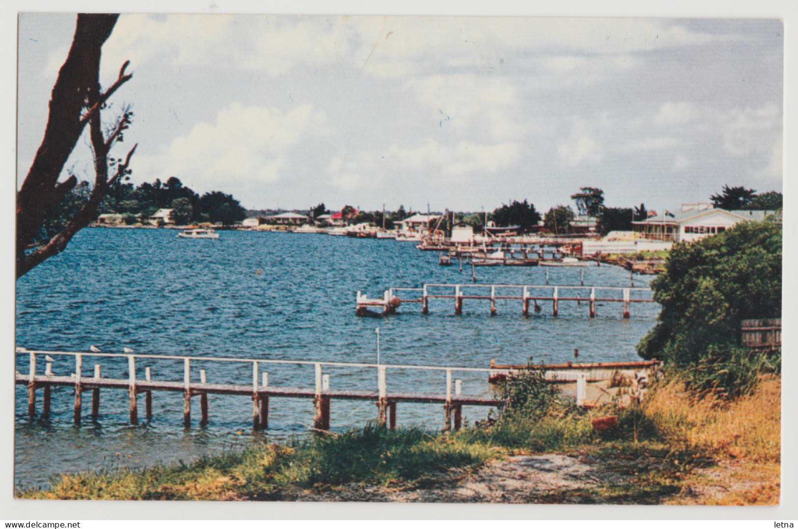 Australia VICTORIA VIC Approach To METUNG Gippsland Lakes Nucolorvue GS5  Postcard C1960s - Gippsland