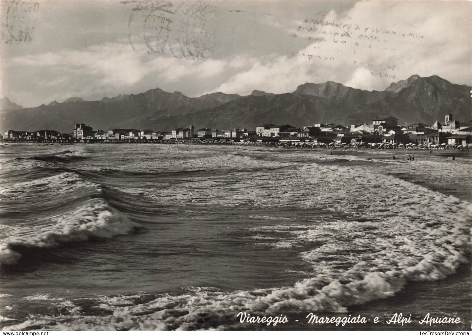 ITALIE - Viareggio - Mareggiata E Alpi Apuane - Houles Et Alpes Apuanes - Carte Postale Ancienne - Viareggio