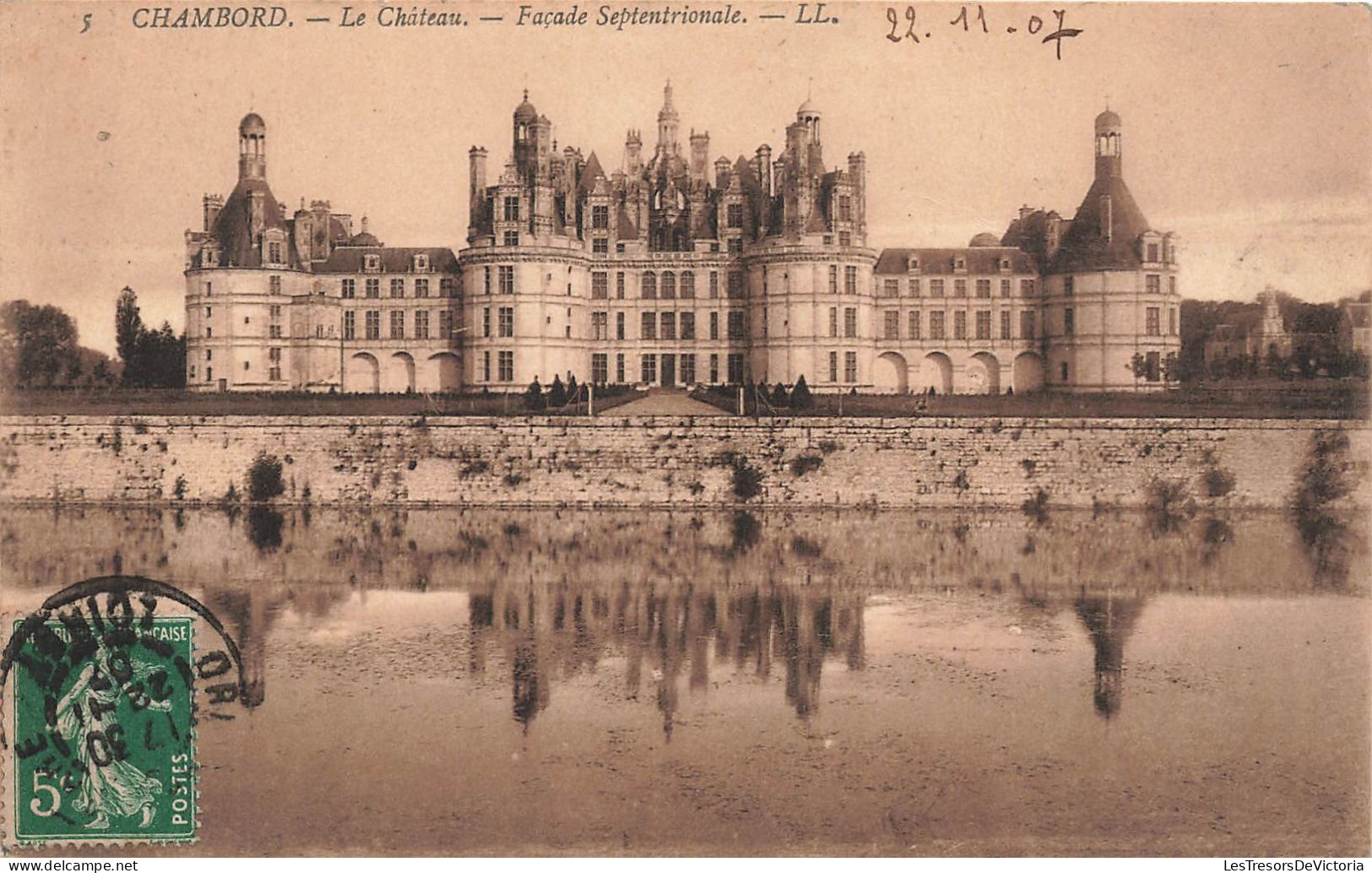 FRANCE - Chambord - Le Château - Façade Septentrionale - Carte Postale Ancienne - Chambord