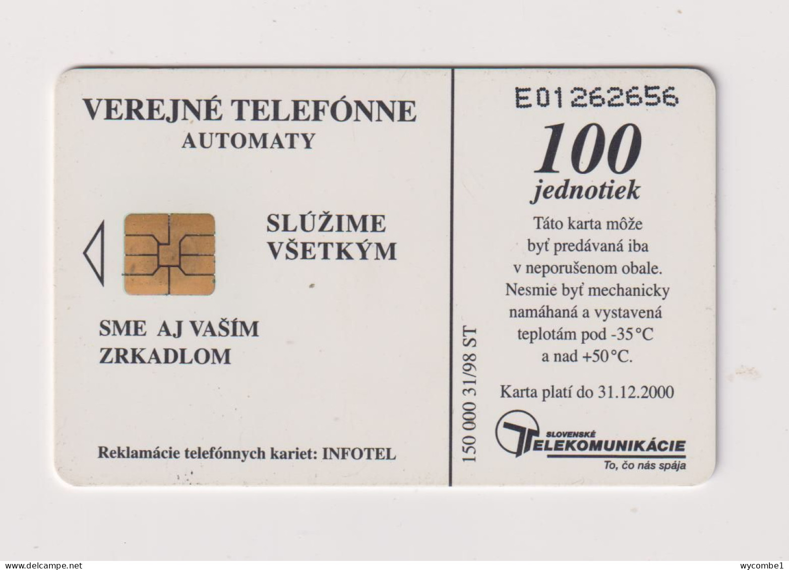 SLOVAKIA  - Ice Hockey Chip Phonecard - Slowakei