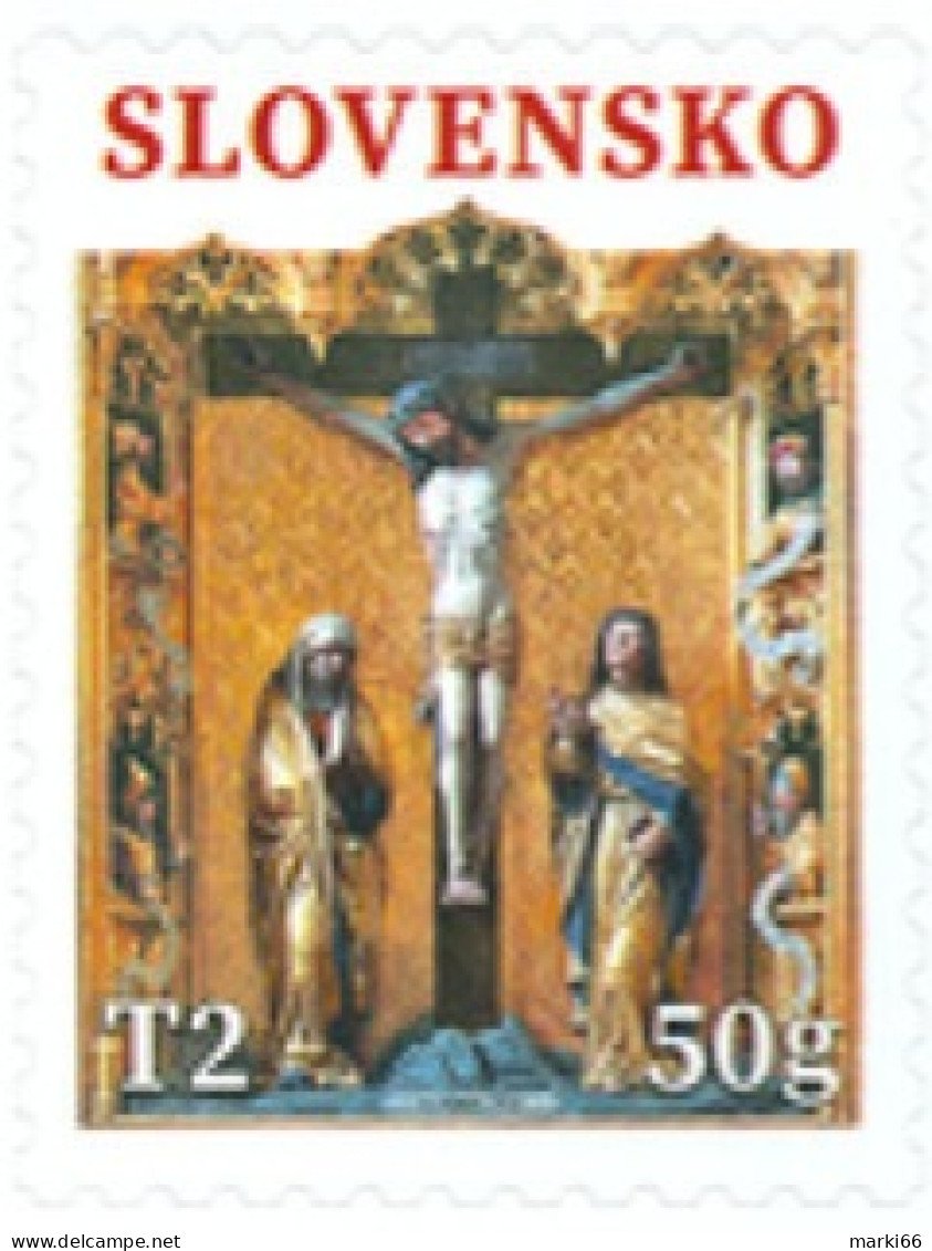 Slovakia - 2024 - Easter - Basilica Minor Of St. Giles In Bardejov - Mint Self-adhesive BOOKLET Stamp - Unused Stamps