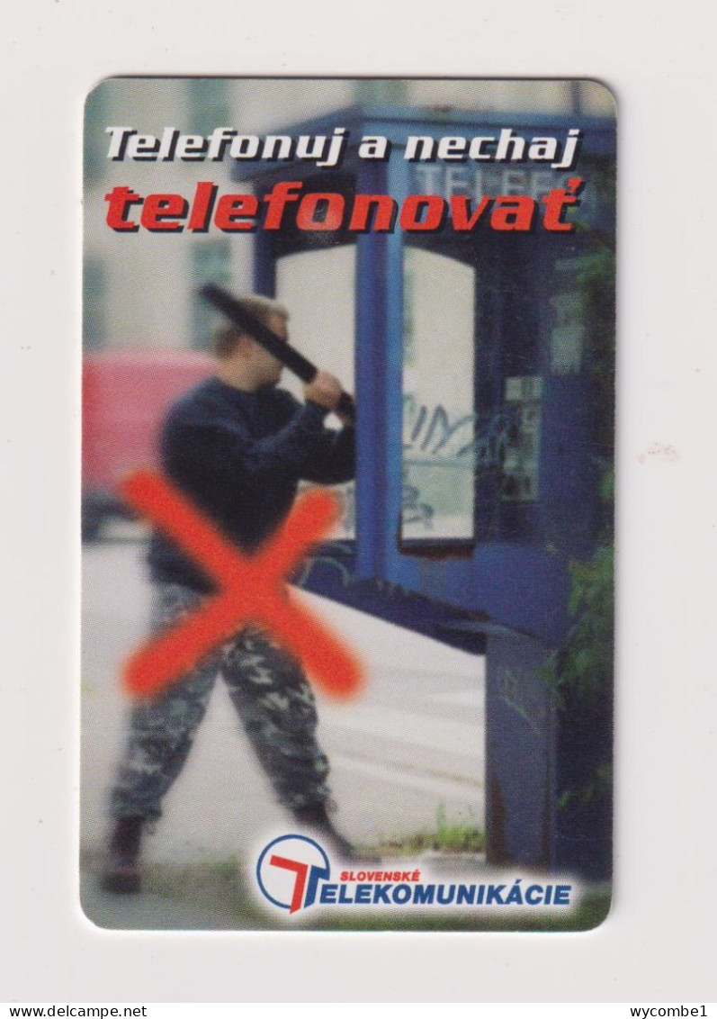 SLOVAKIA  - Stop Vandalism Chip Phonecard - Slowakei