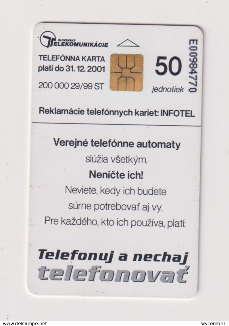 SLOVAKIA  - Stop Vandalism Chip Phonecard - Slovakia