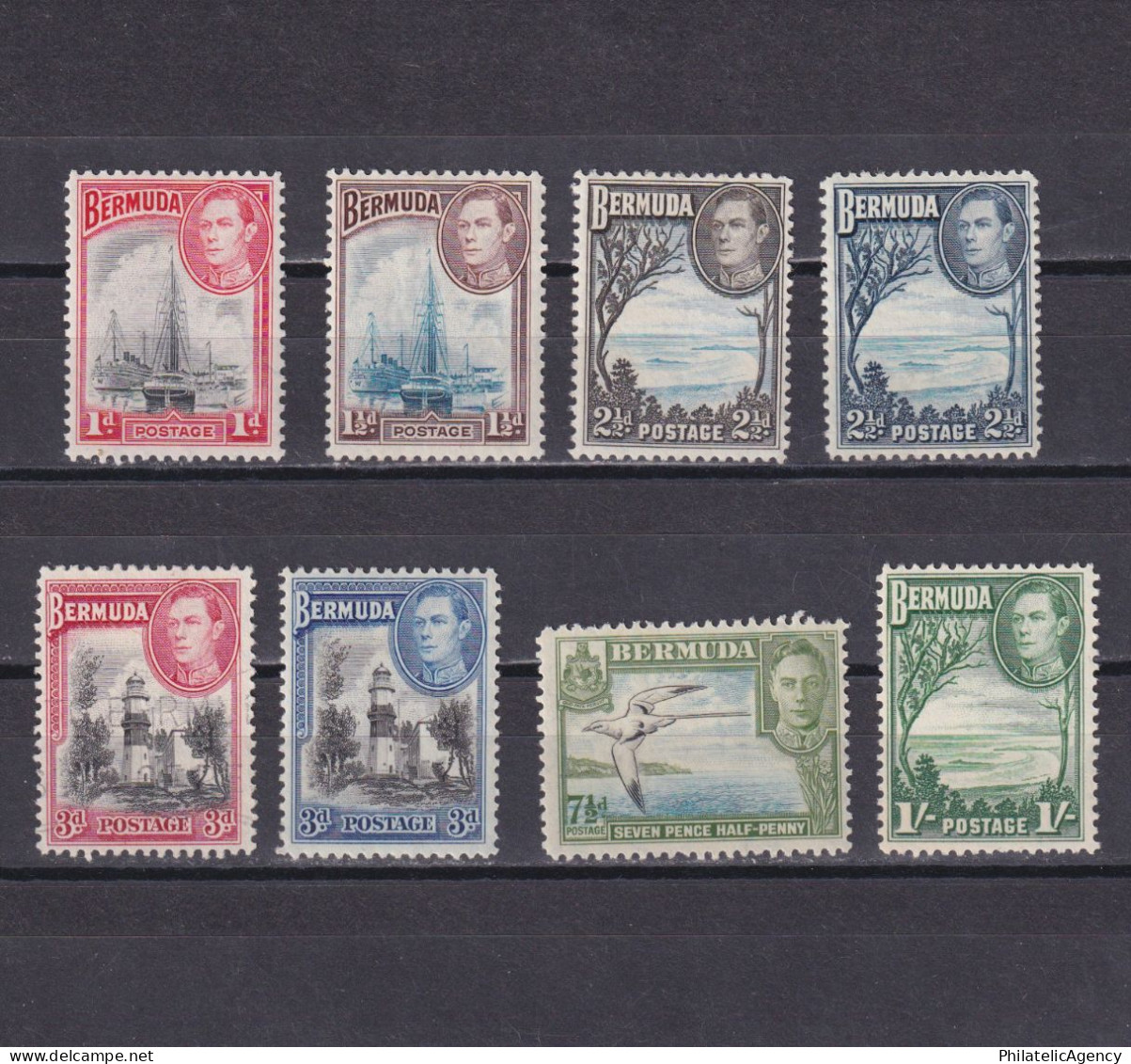 BERMUDA 1938, SG #110-115, £45, MH/Used - Bermudas