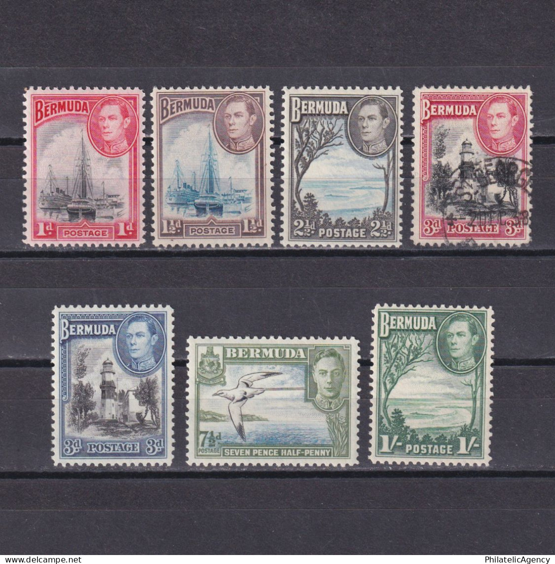 BERMUDA 1938, SG #110-115, £31, Part Set, MH/Used - Bermuda