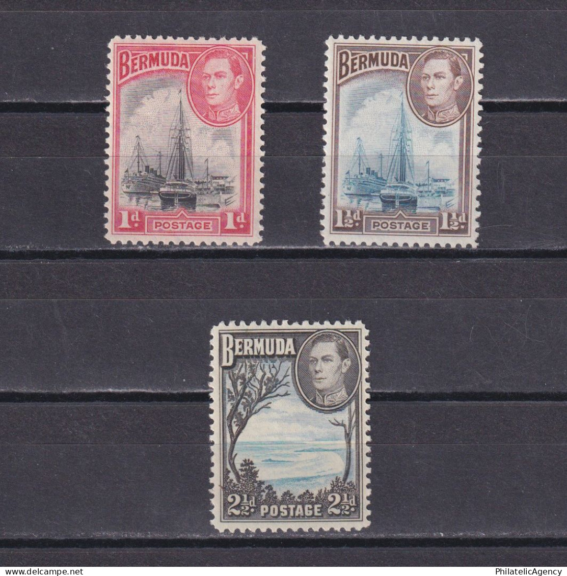 BERMUDA 1938, SG #110-113a, Part Set, MH - Bermudes