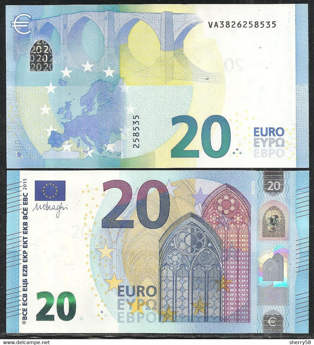 2015-BILLETE DE 20 EUROS- DRAGHI -SIN CIRCULAR-V006A4 - 20 Euro