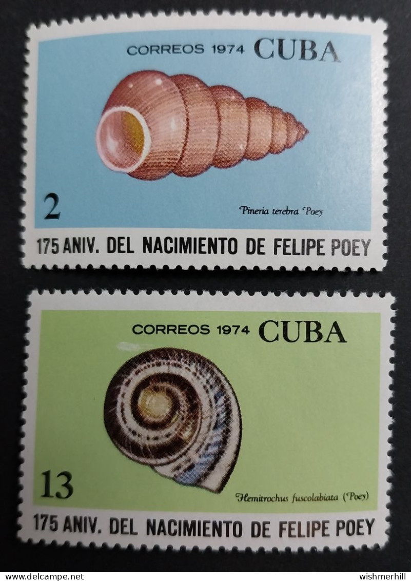 Coquillages Shells // Série Partielle Neuve ** MNH ; Cuba YT 1769 Et 1772 (1974) Cote 3.50 € - Neufs