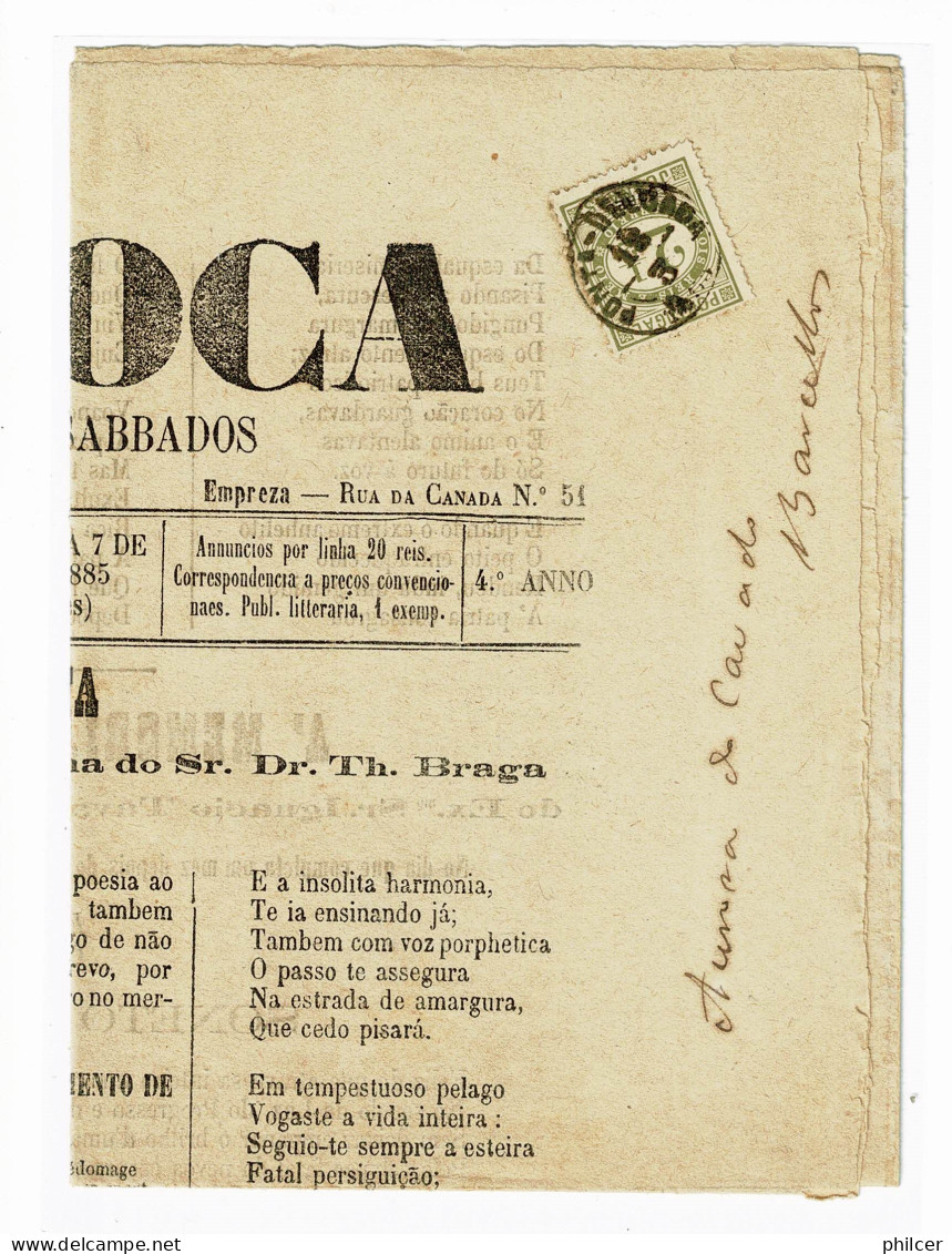 Portugal, 1885, # 48, Para Barcellos - Covers & Documents