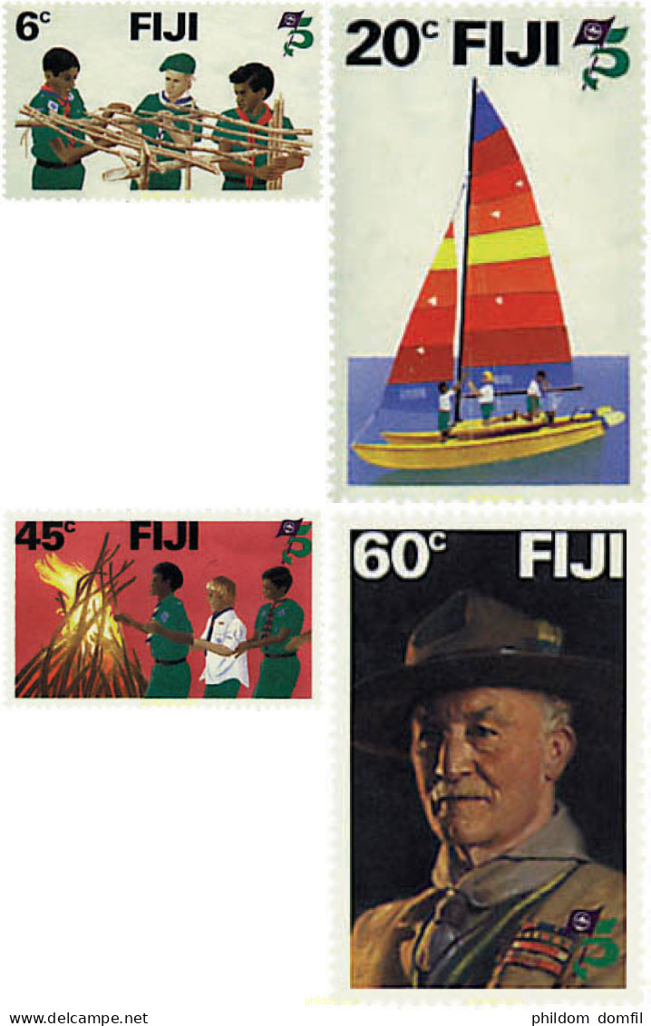 724246 HINGED FIJI 1982 75 ANIVERSARIO DEL ESCULTISMO - Fiji (1970-...)