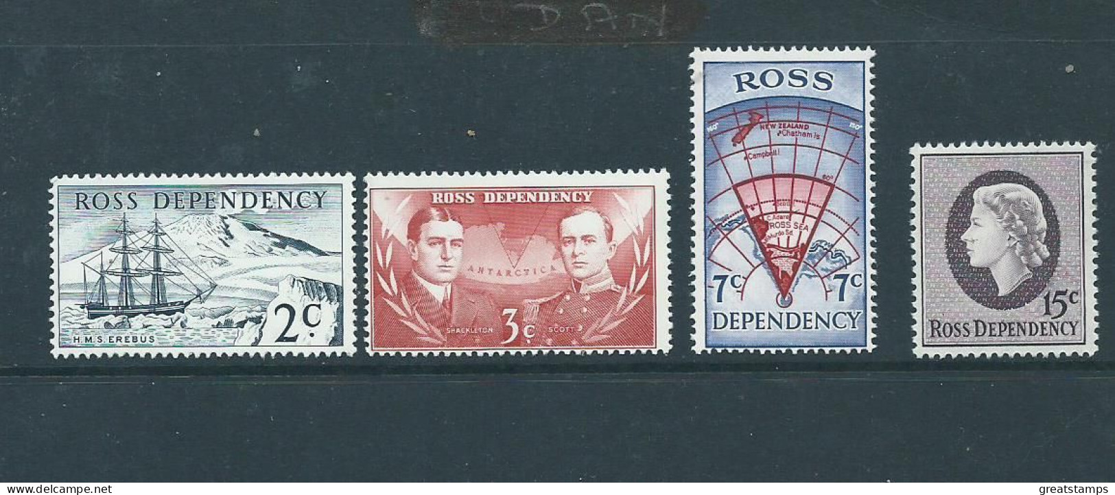 Ross Dependencies Mnh Fresh Set Sg5 Decimal Currency - Neufs