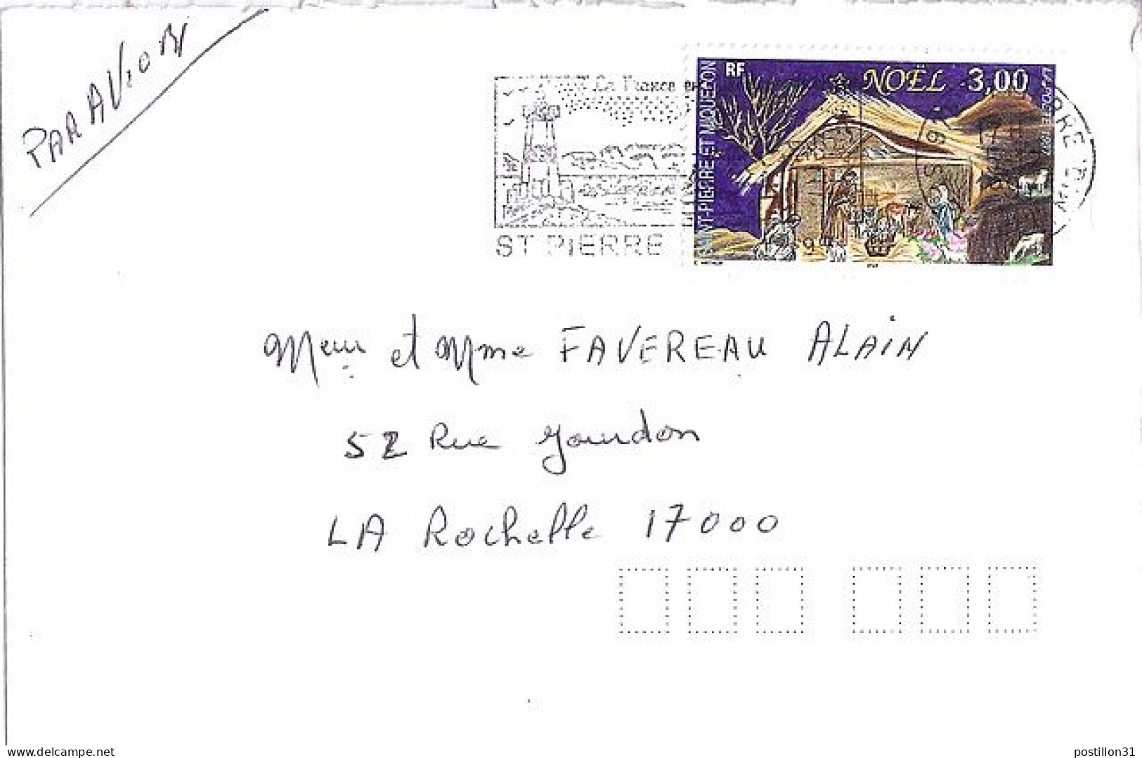 SPM N° 662 S/L.DE ST PIERRE/5.12.97  POUR LA FRANCE  - Lettres & Documents