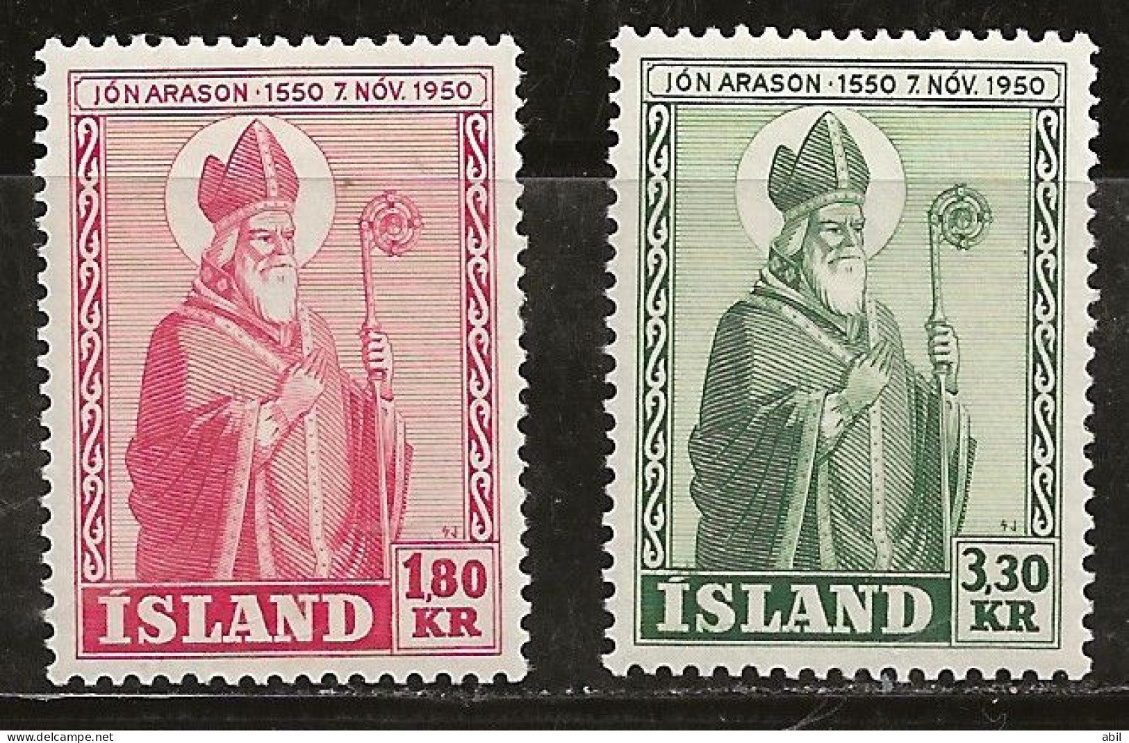 Islande 1950 N° Y&T : 234 Et 235 * - Nuevos
