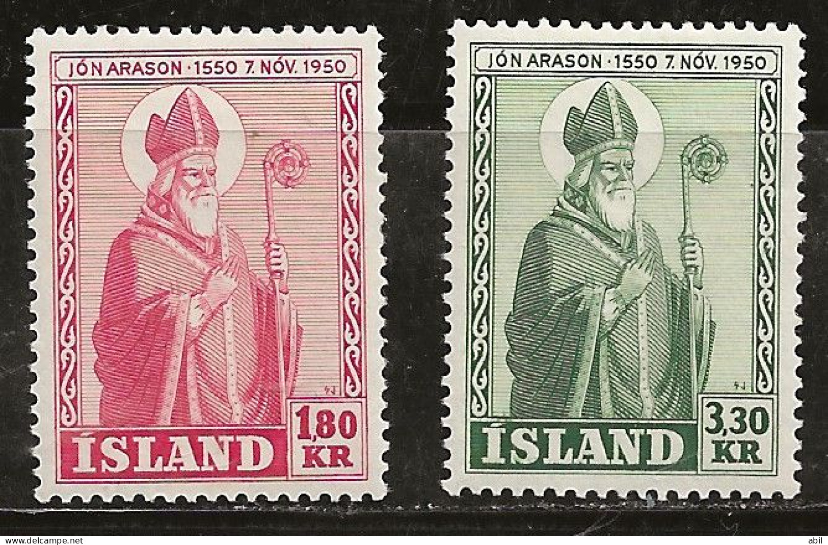 Islande 1950 N° Y&T : 234 Et 235 * - Ongebruikt