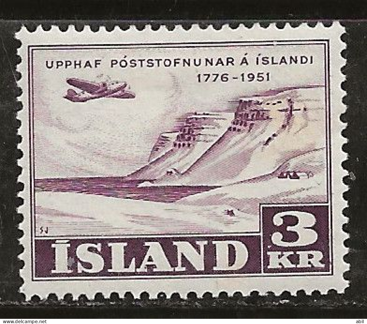 Islande 1951 N° Y&T : 237 * - Nuovi