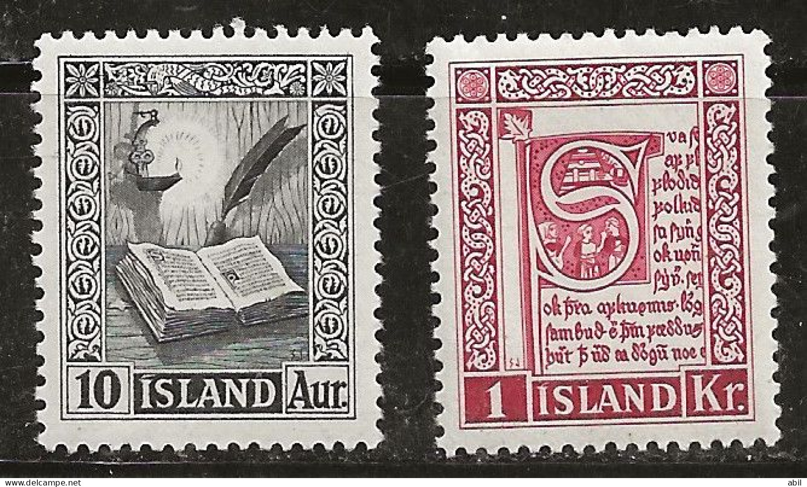 Islande 1953 N° Y&T : 245 Et 247 ** - Nuevos